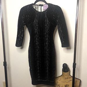 HERVE LEGER “Chenille” Snake Dress